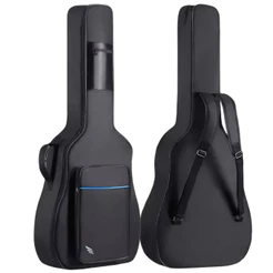 Capa Para Violão Clássico Folk Sierra Sag50 Acolchoada Luxo Alça Mochila Bolso Frontal