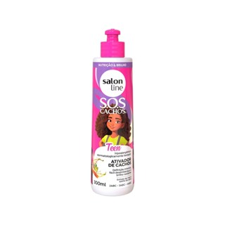 Ativador de Cachos SOS Cachos Teen Salon Line 300ml em Oferta na Shopee