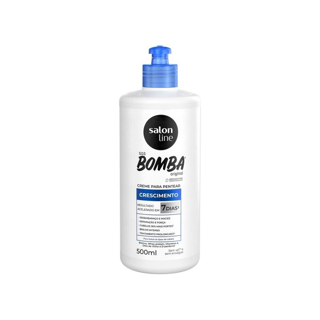 Creme para pentear SOS Bomba Original Salon Line 500ml em Oferta na Shopee