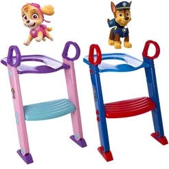 Assento Redutor Infantil com Escada Desfralde Vaso Sanitario Patrulha Canina Chase Skye Conforto