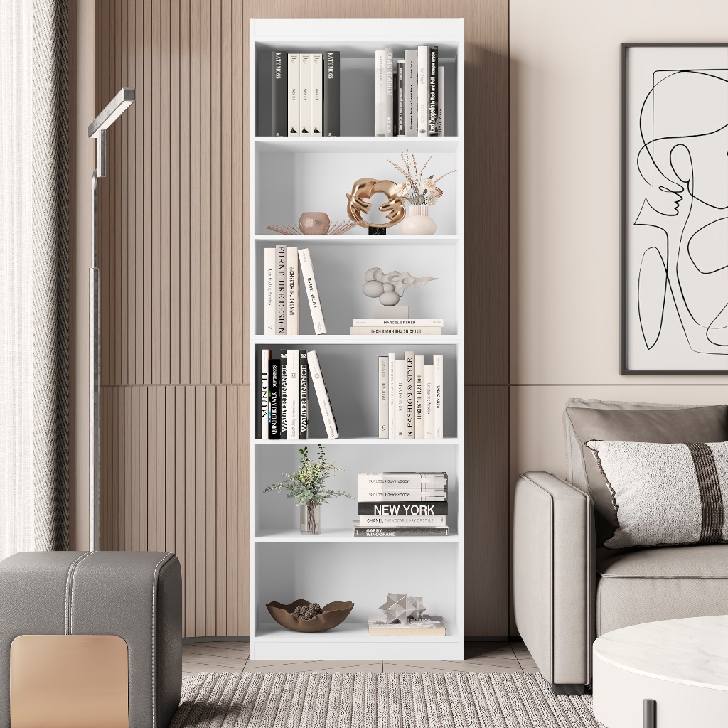 Estante livreiro organizador multiuso armario multifuncional prateleiras 6 nichos gold Cor...