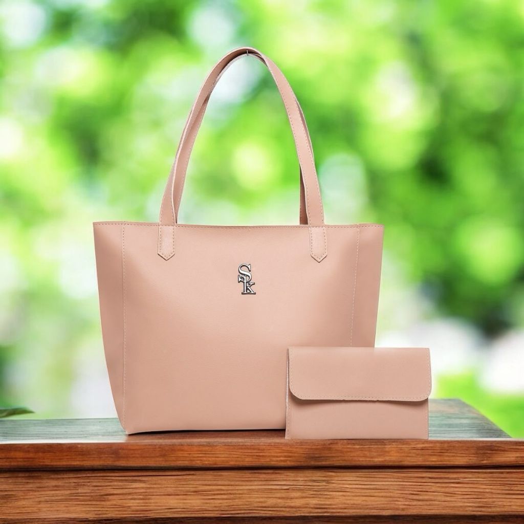 Bolsa Sacola London + Carteira Grande De Ombro Em Courino em Oferta na Shopee