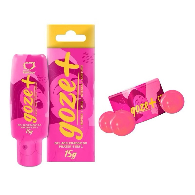 Gel Estimulante Feminino Goze + Acelerador do Prazer 4 em 1 - Sexy Fantay - Sex Shop em Oferta na Shopee