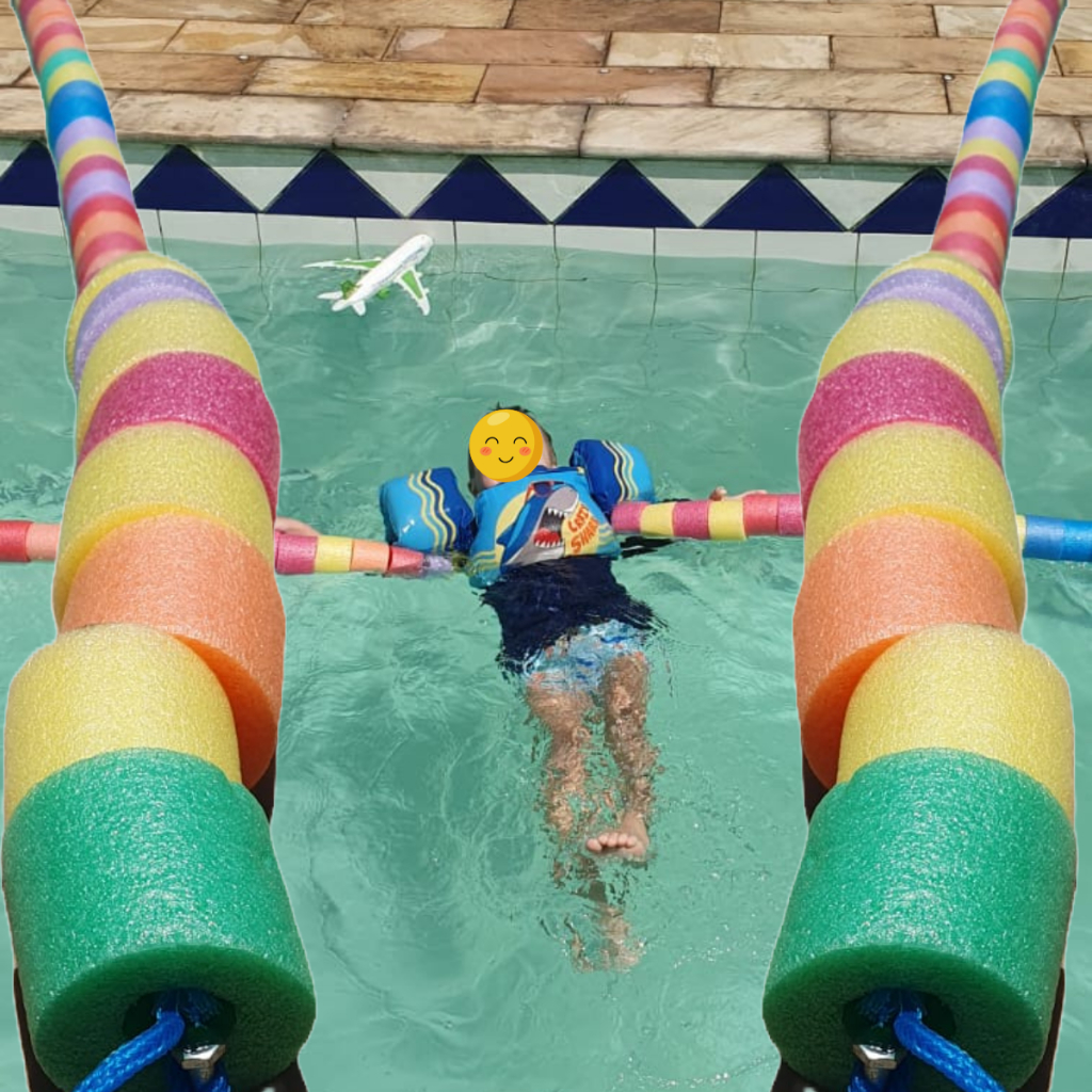 Raia Flutuante para Piscina Natação Segurança Lazer Proteção Limitador de Espaço Flutuador separação