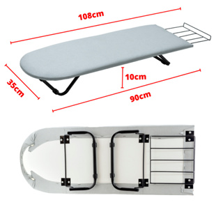 Mesa de Passar Roupa Portátil com Porta Ferro Retrátil Reforçada Pés Dobráveis em Oferta na Shopee