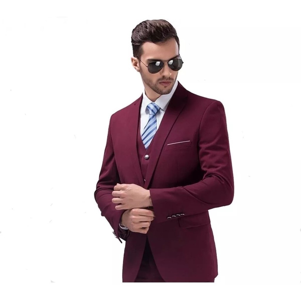 Terno Masculino Tradicional Noivo Homem Oxford Esporte Fino evento casamento formatura em Oferta na Shopee