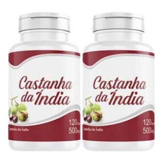 Castanha 240 cápsulas 500 mg circulação pernas 2 Frascos x 120 Caps em Oferta na Shopee