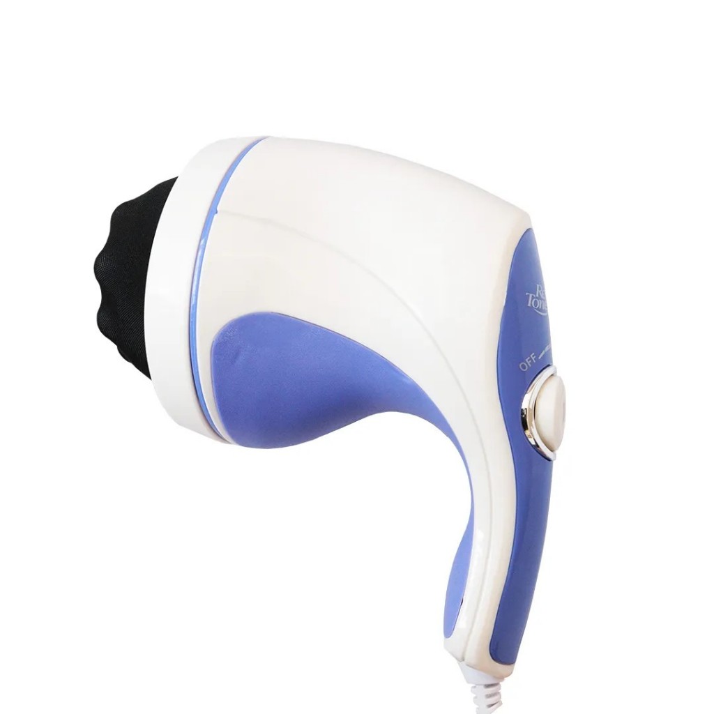 Massageador Corporal Elétrico Portátil Orbital Profissional 3 Em 1 Na Cor Branco 110v