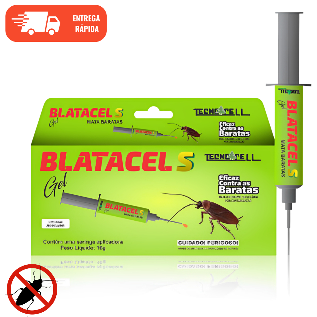 Gel Veneno Para Barata Blatacel Remédio Poderoso Barata Francesinha Inseticida 10g