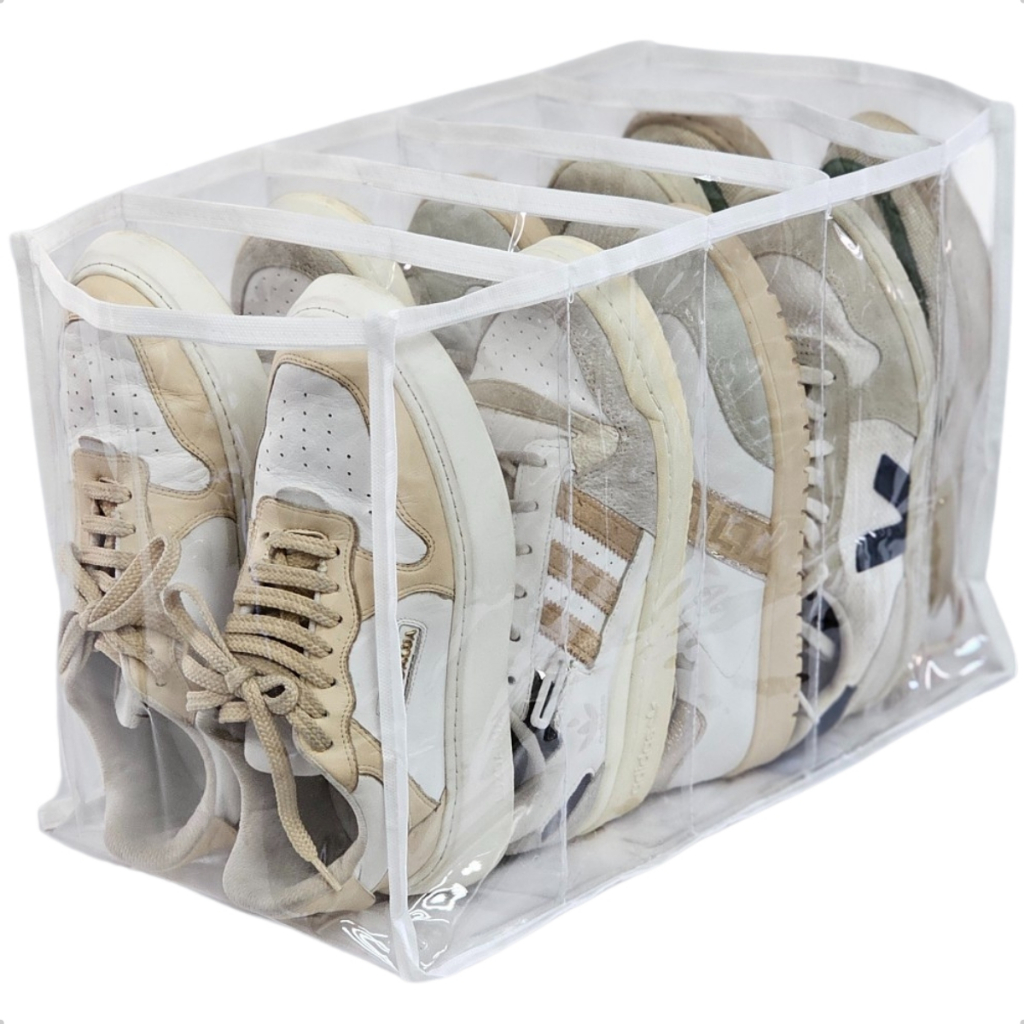 Colmeia Organizadora Sapatos Vertical 45x25x30cm Tenis Toalhas Banho Bolsa Bota 5 Nichos