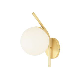 Arandela de parede Inclinada modelo Jabuticaba Globo De Vidro Dourado alumínio  soguete E27 em Oferta na Shopee