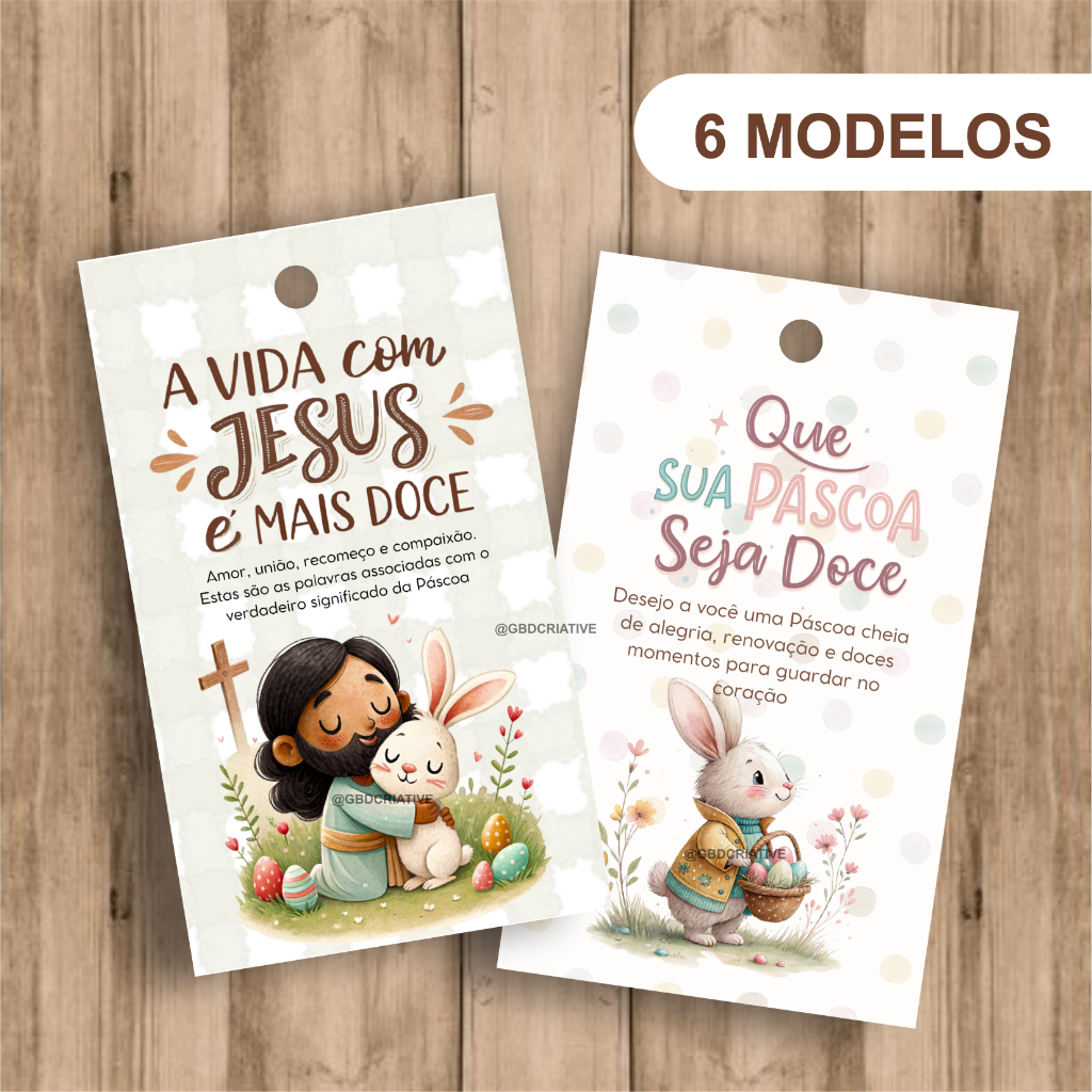 TAGS DE PÁSCOA - 9x5cm - 30und