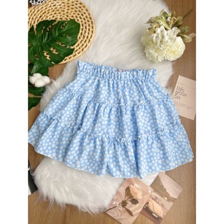 Holidaya Saia com Babado na Barra Estampa Floral Geral, Looks de Praia de Férias para Mulheres SP033-B em Oferta na Shopee