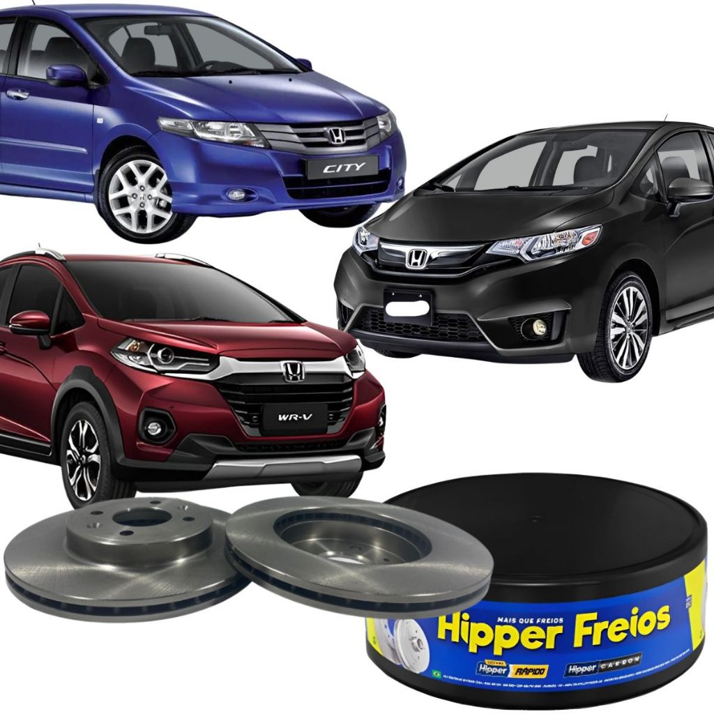 Par Disco De Freio Dianteiro City Fit Wrv 1.5 2015 Á 2022 em Oferta na Shopee