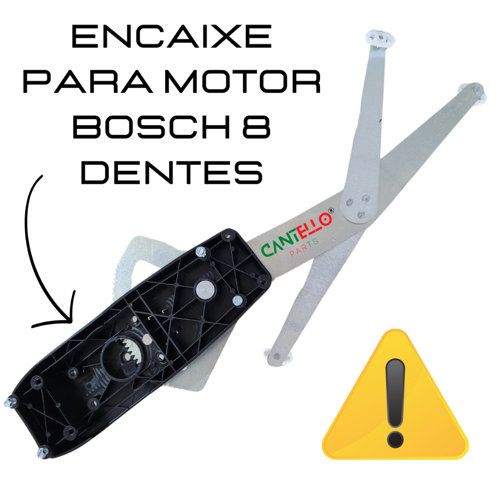 Máquina vidro elétrica POSITRON Dianteira Esquerda Corsa 95/01 4P, Classic até 2016 Bosch 8 dentes — imagem 2 de 2