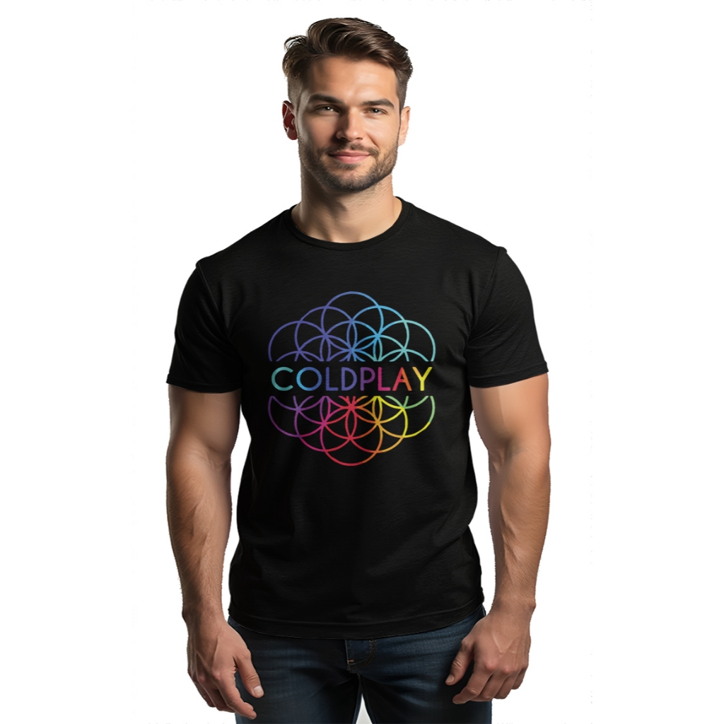 Camiseta Masculina Coldplay Colorido Camisa Banda internacional Aproveite