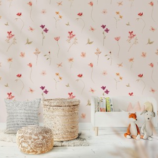 Papel de Parede de Pequenas Flores Delicadas em Oferta na Shopee
