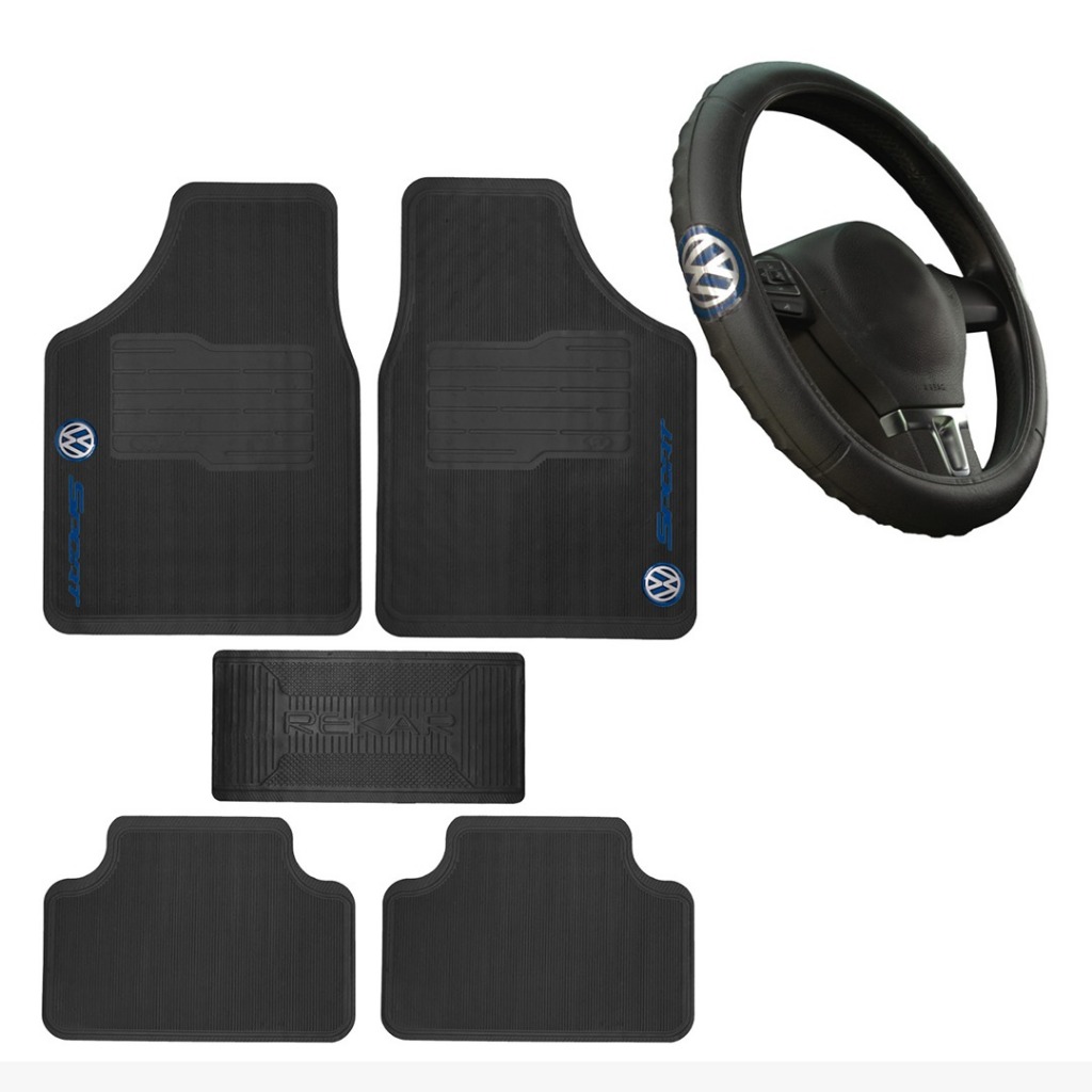 tapete personalizado automotivo Volkswagen + Capa de volante em Oferta na Shopee