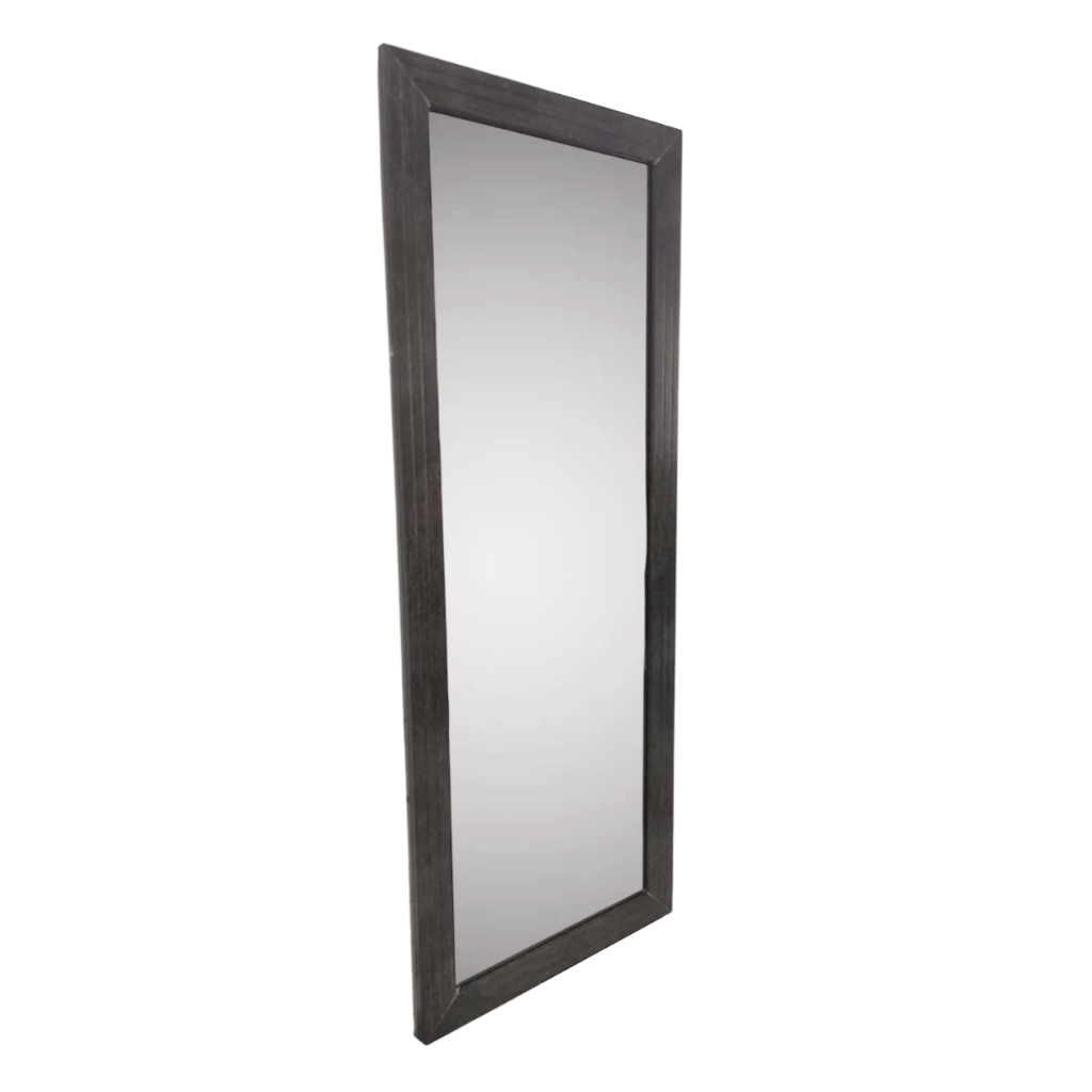 Espelho Cristal Moldurado Em Madeira 65cmx25cm Retangular Decoração