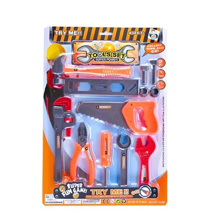 Kit 18 peças de Ferramentas GRANDE Infantil Criança 18 e 9  Peças