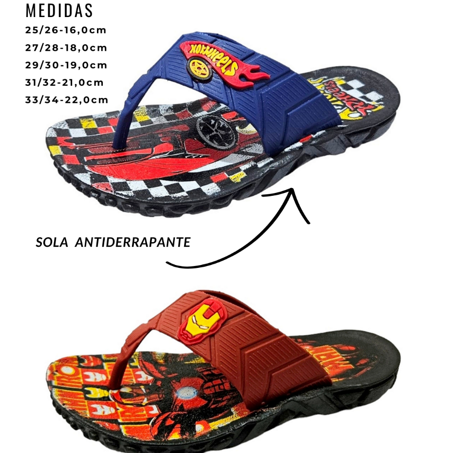 KIT 2 Pares CHINELO de Dedo Tratorado  Sandalias Masculina Infantil  Menino Confortavel Promoção