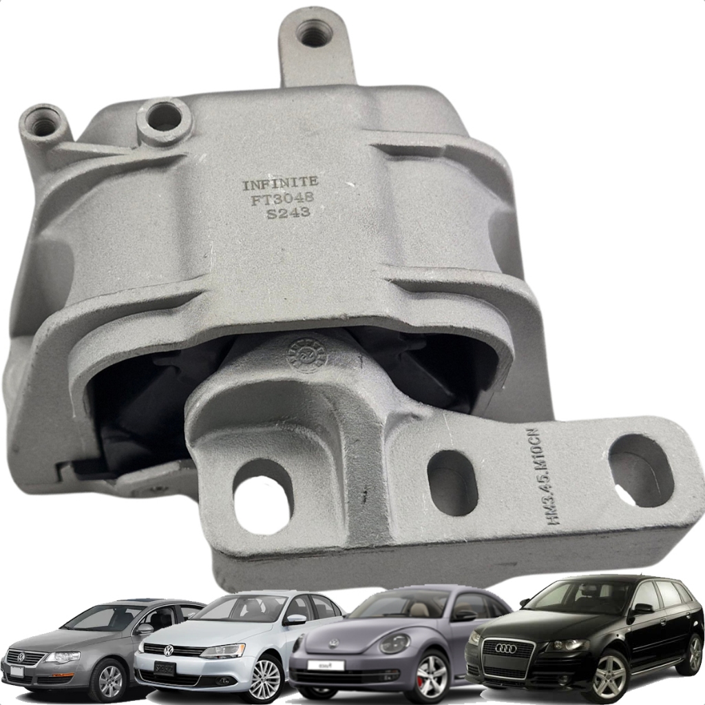 Coxim do Motor Direito Audi A3 Sportback Volkswagen Fusca Jetta Passat Variant 2.0 TFSI 2006 2007