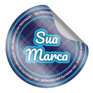 Etiquetas Adesivas Personalizadas - 5x5 Cm em Oferta na Shopee