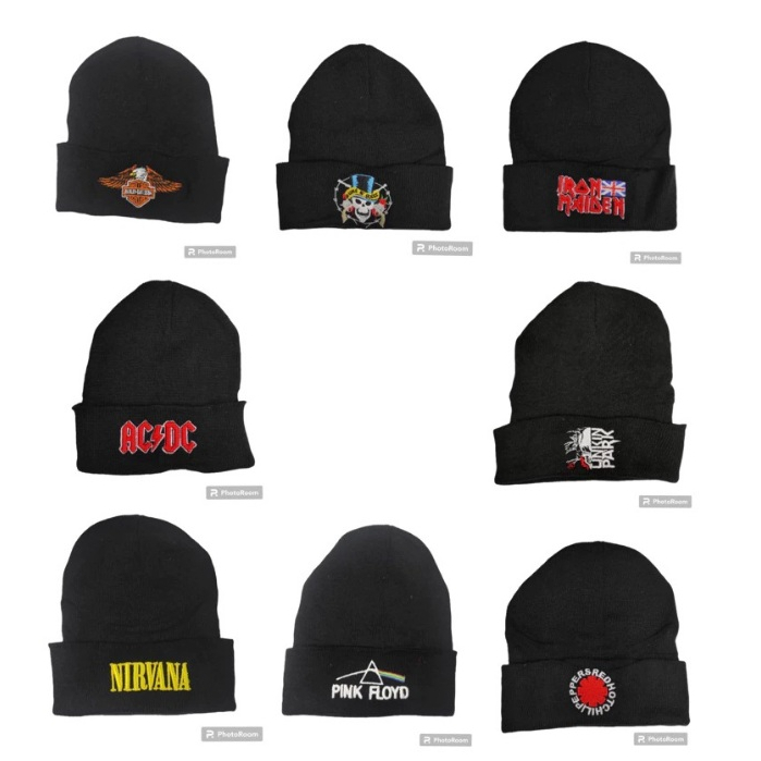 Touca gorro em La  Banda de Rock Unissex em Oferta na Shopee