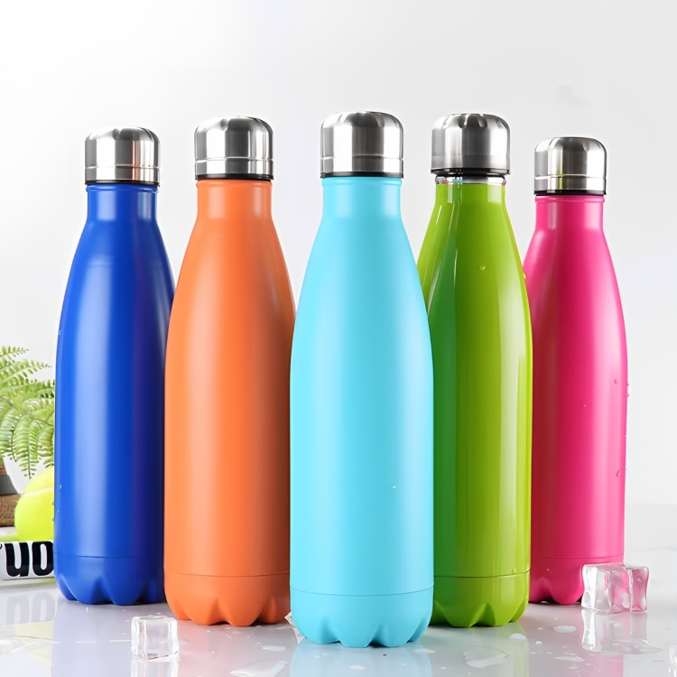Garrafa Térmica Aço Inox Colorida 500ml Academia Fitness Garrafa De Água Térmica Inox