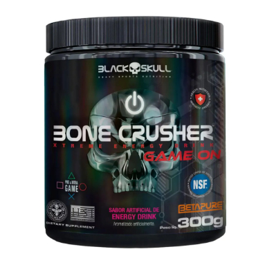 Pré-treino Black Skull Bone Crusher Game-On Energy Drink 300g
