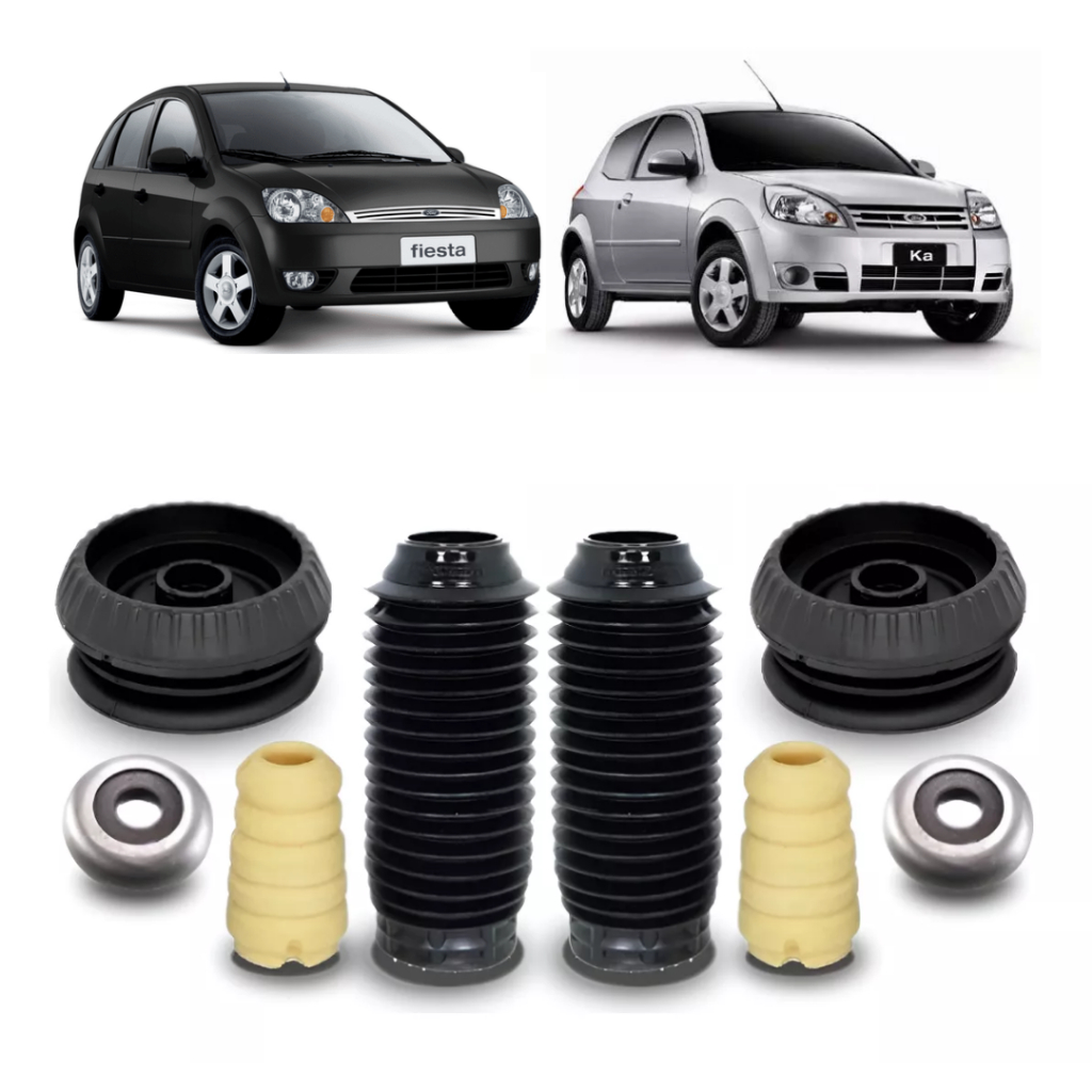 Kit Batente Coxim Amortecedor Dianteiro Fiesta Ka Courier em Oferta na Shopee
