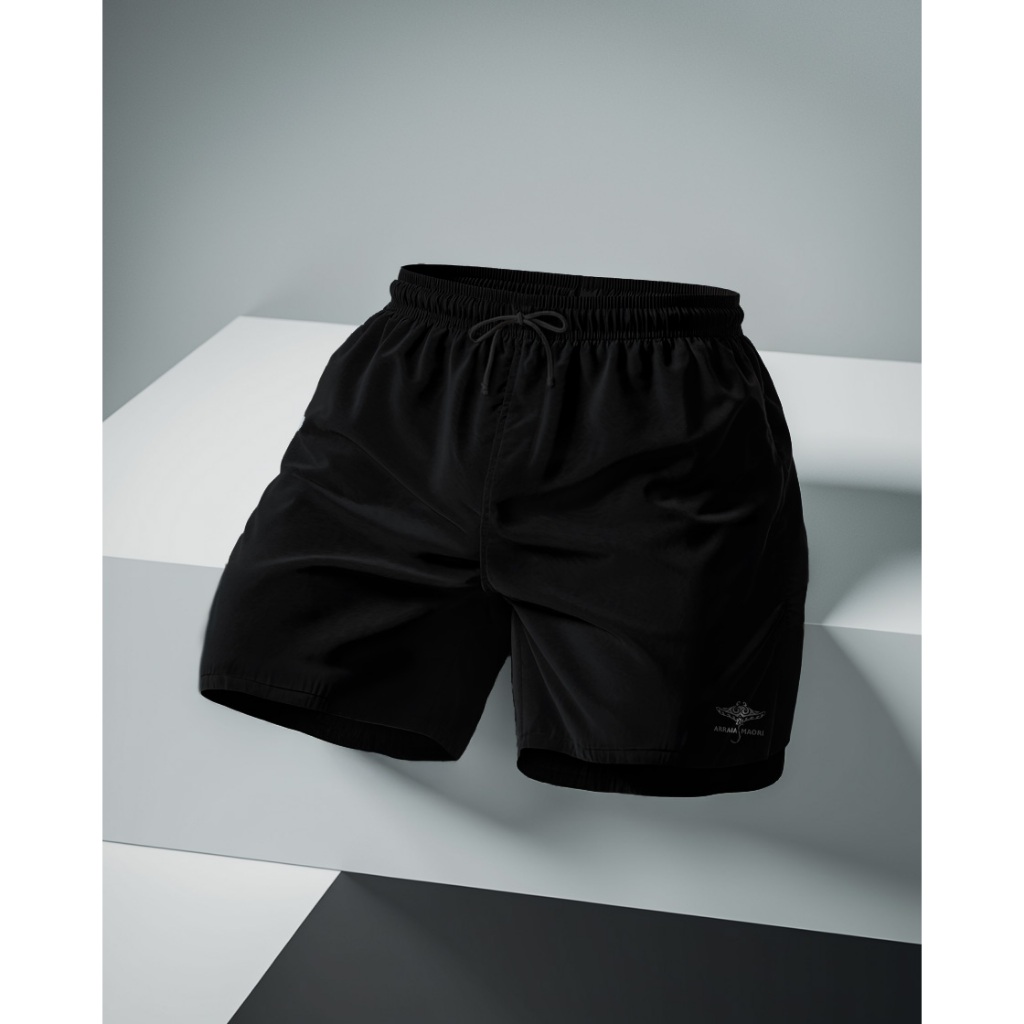 Short Masculino com Elastano Mauricinho Academia Esporte Treino Bermuda Praia Básico Liso