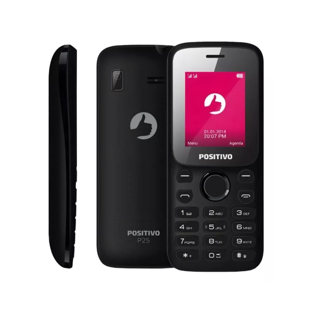 Celular Positivo P25 Dual SIM 32 MB Preto