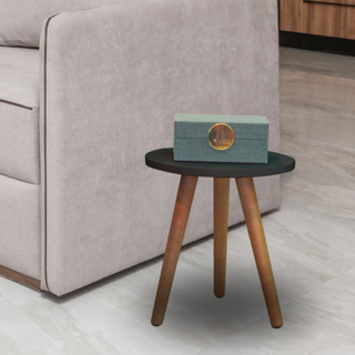 Mesinha Lateral De Canto Redonda Pe Palito Sofa em Oferta na Shopee