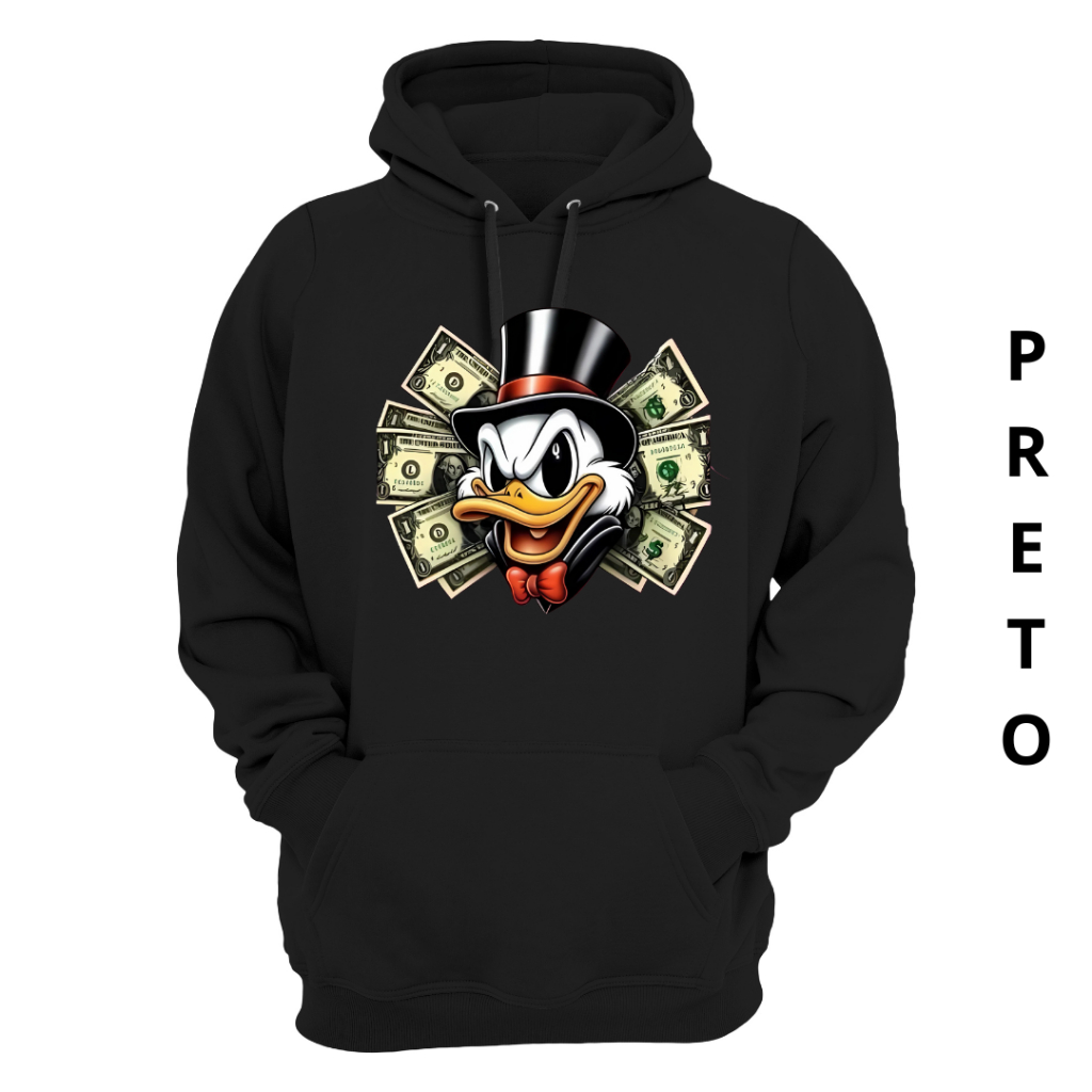 Moleton Unissex Tio Patinhas Dolar Blusa De Frio Envio Imediato