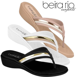 Chinelo Sandalia De Dedo Confortavel Beira Rio Salto Anabela Comfy em Oferta na Shopee