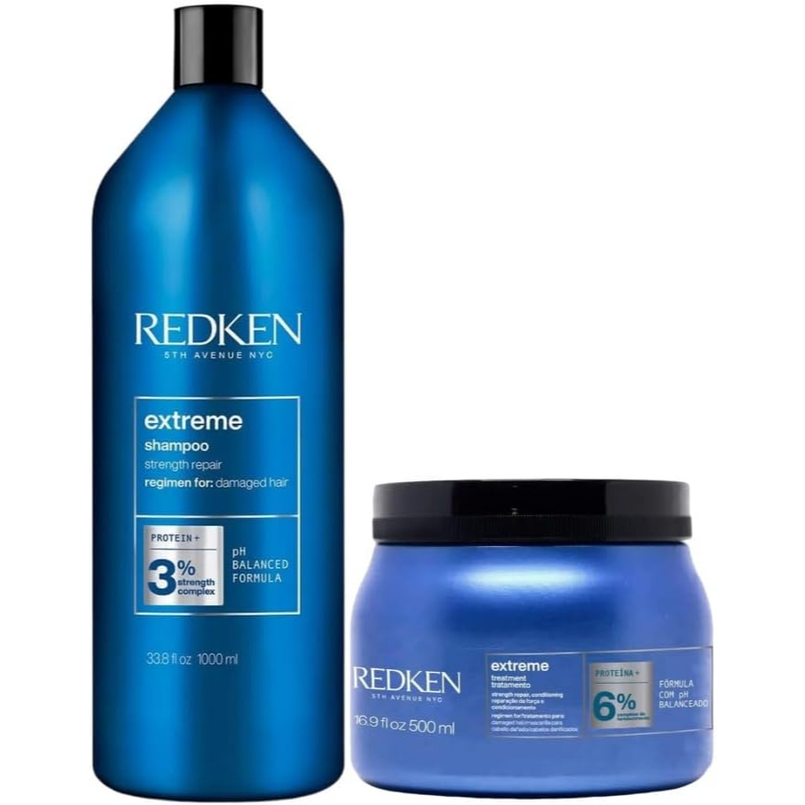 Kit Redken Extreme Shampoo 1L e Máscara 500ml