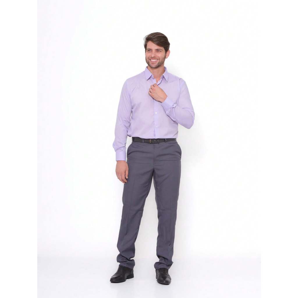 Calça Social Cinza Escuro Masculina em Oferta na Shopee