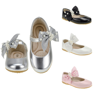 Sapatilha Infantil Menina Delicada Laço de Glitter e Pérolas Delicado Brilho Confortável Casamento 2028 em Oferta na Shopee