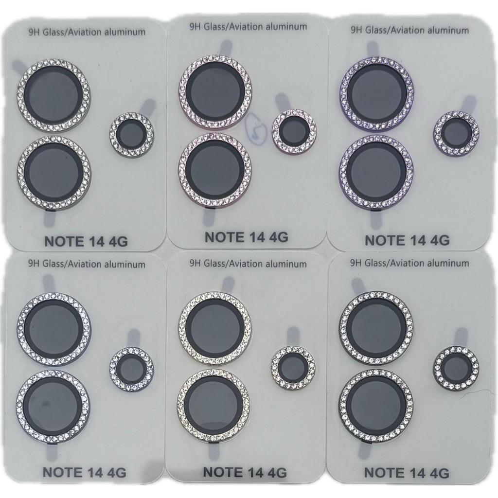 KIT Película Diamante Strass Da Câmera Protetora Para Redmi A4 13C 14C Note 13 14  Poco C65 C75 M7 Pro Plus PL20 -1 em Oferta na Shopee