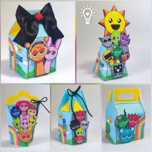 kit festa - Tema - SPRUNKI GAME - Personalizados Lembrancinha para festa (Pegue e monte)