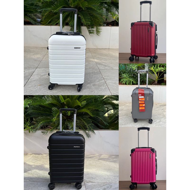 Mala de bordo 8KG-10KG ABS co senha mala de viagem 10 kilos dupla zíper e um zíper com roda 360 ANAC padrao promoção