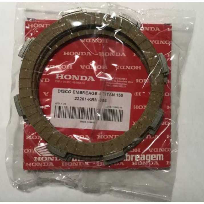 Discos de Embreagem 5 Discos Titan 150 Fan Titan Start 160 Original Honda - Envio em 24 Horas! em Oferta na Shopee