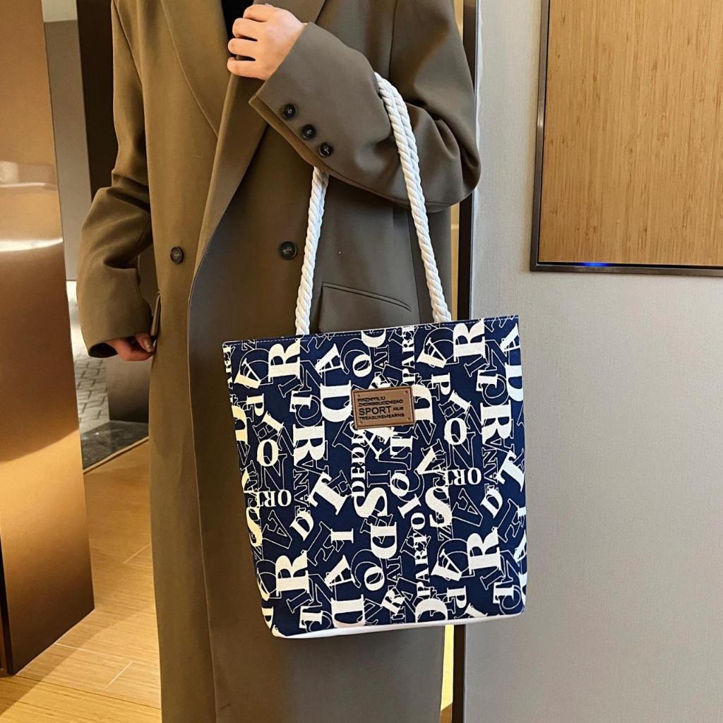 Bolsa Feminina TOTE Com Alça Lateral Transversal De Ombro De Lona F120 LING