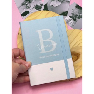 Porta Documentos Personalizado Minimalista Com Nome - Menino em Oferta na Shopee