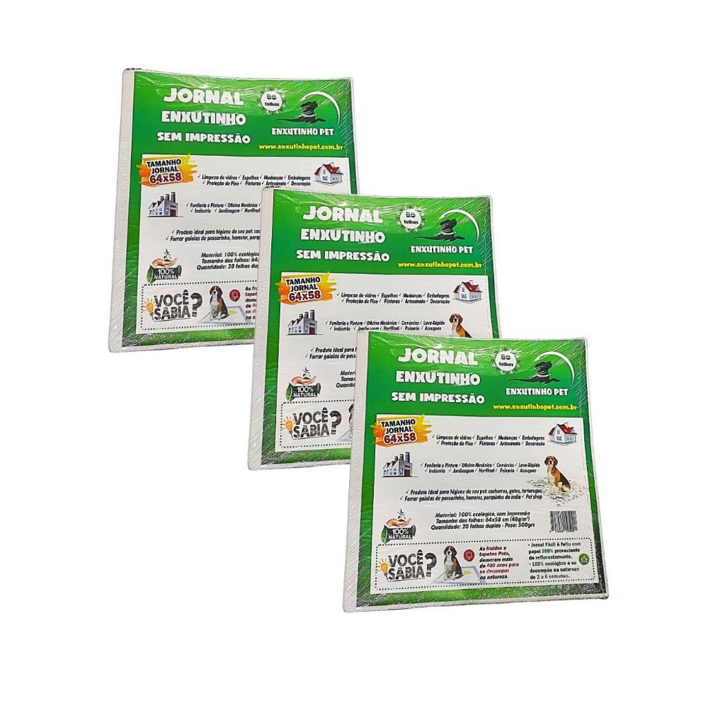 JORNAL SEM IMPRESSÃO 150 FOLHAS 64X58 VARIAS  UTILIDADES