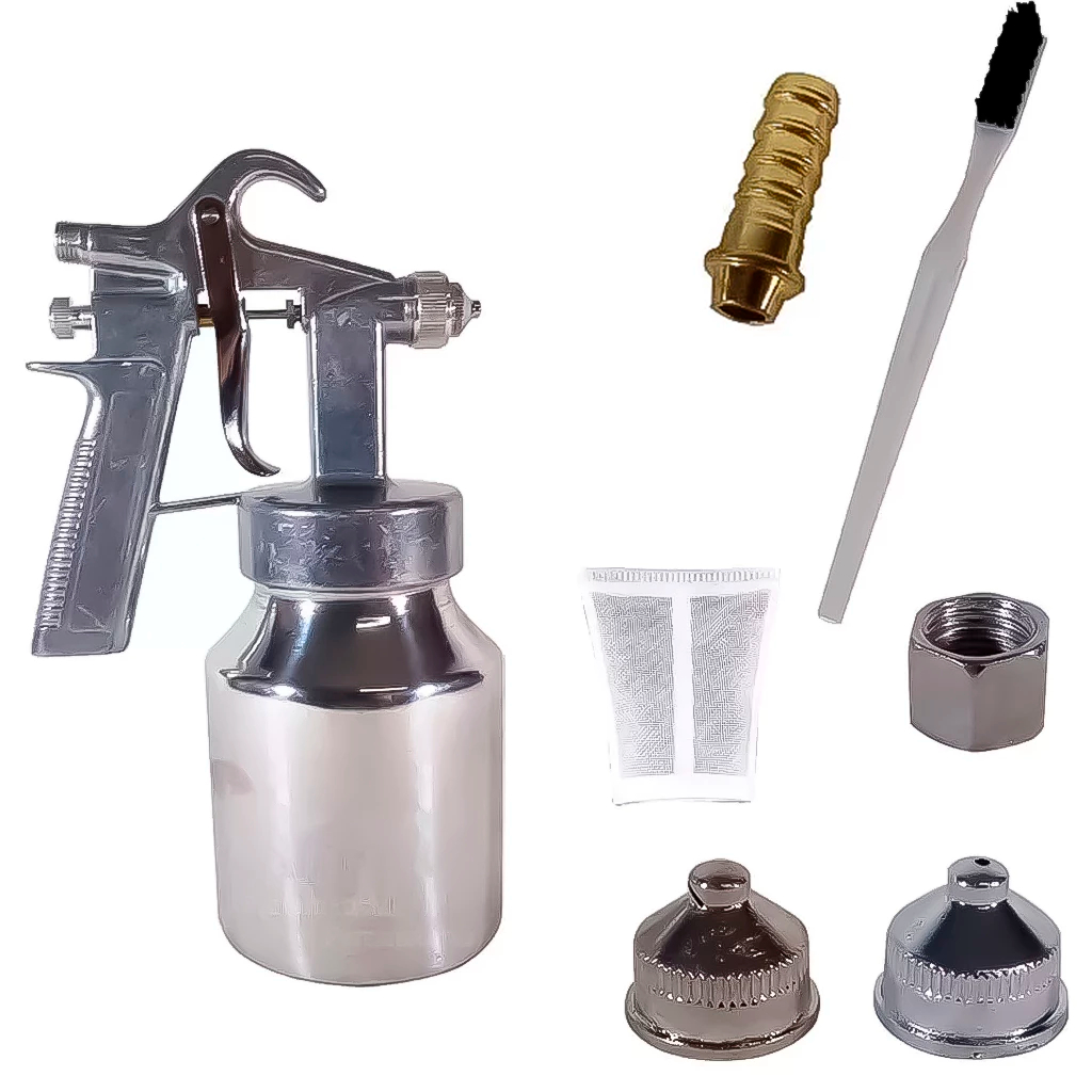 Pistola Aplicadora De Pintura Baixa Pressão 1 Litro Em Alumínio Profissional Bico Leque em Oferta na Shopee