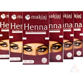 Kit Com 3 Henna Sobrancelhas Makiaj Alto Rendimento E Fixação em Oferta na Shopee