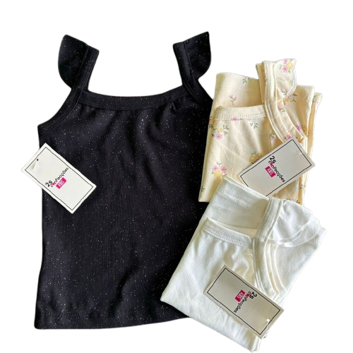 Kit 2 Camiseta Regata infantil Menina sortidas