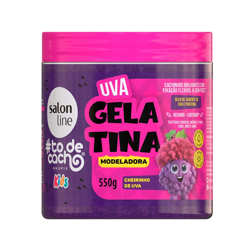 Gelatina Modeladora Uva Todecacho Kids 550g
